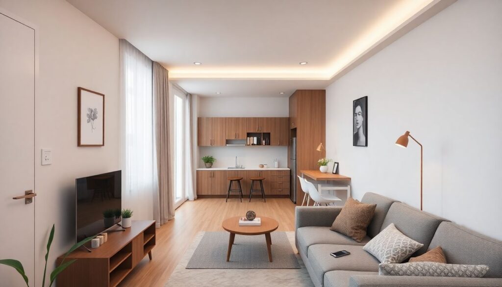 Маленькая квартира — большой потенциал: идеи планировок и зонирования - иллюстрация