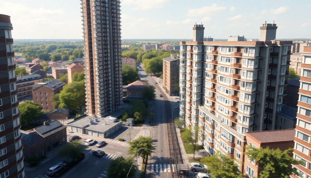 Небоскрёбы спальных районов: как уплотнение застройки меняет качество жизни и цену квадратного метра - иллюстрация