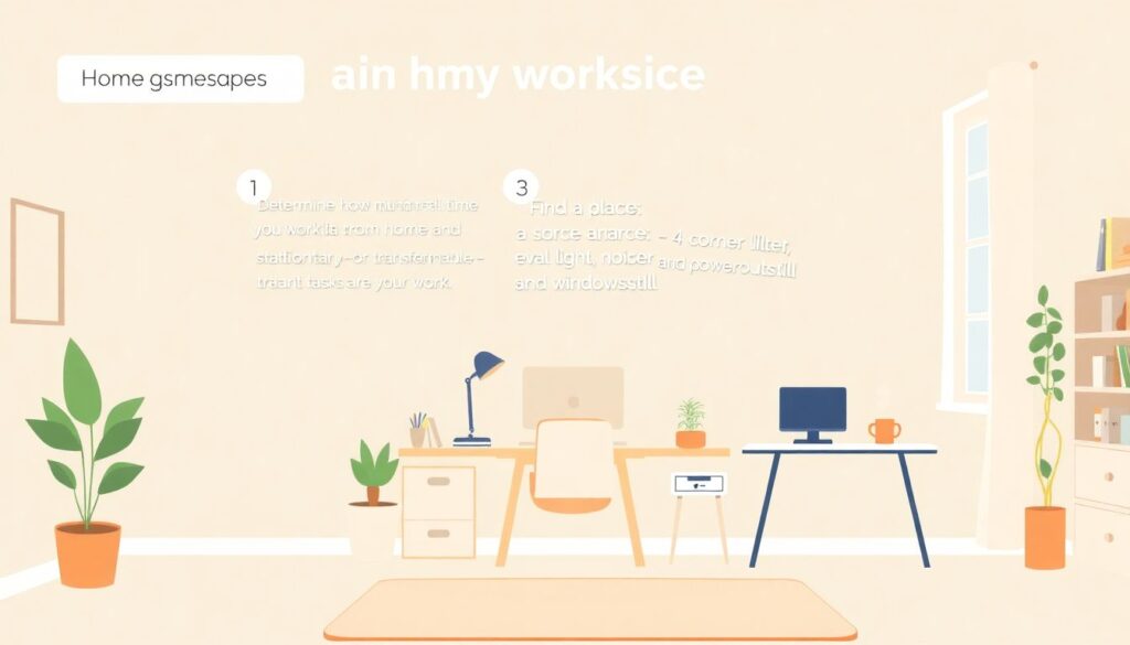 Коворкинг дома: идеи зонирования и дизайна рабочего места в городской квартире - иллюстрация