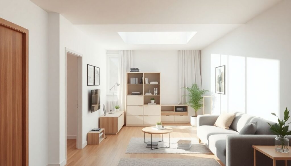 Маленькая квартира — большой комфорт: приёмы зонирования и экономии пространства - иллюстрация